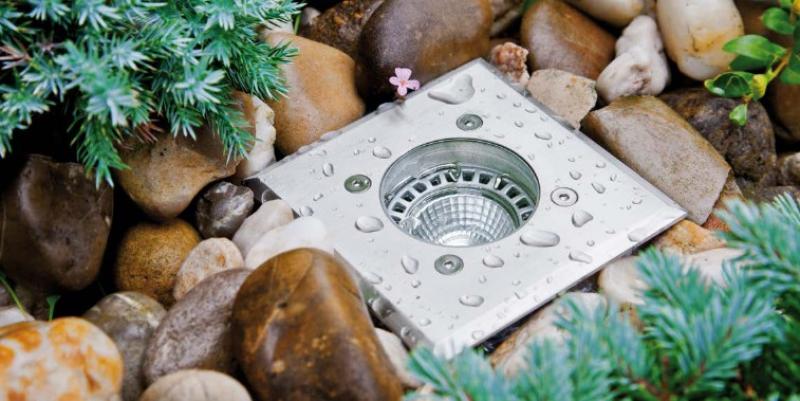 EVN Bodeneinbau Leuchte quad. EDS IP67 GX53  EinbauØ114