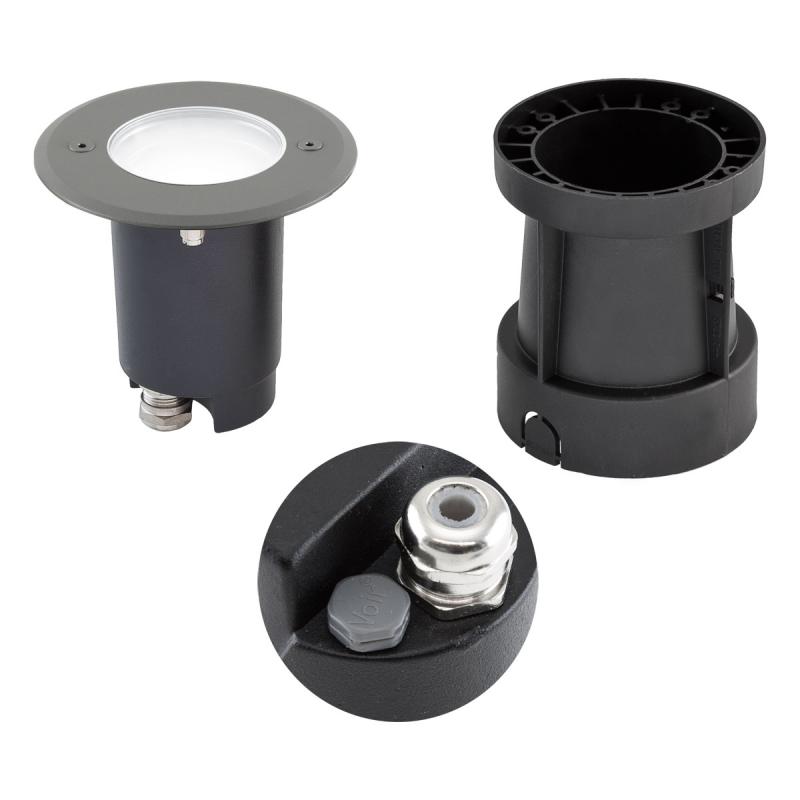 EVN Schwenkbare LED-Bodeneinbauleuchte, IP67 679235A504