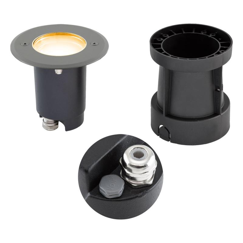 EVN Schwenkbare LED-Bodeneinbauleuchte, IP67 679235A527