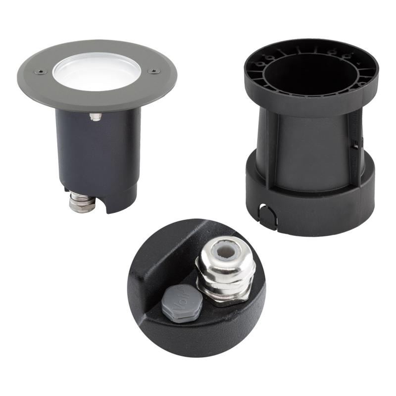 EVN Schwenkbare LED-Bodeneinbauleuchte, IP67 679235EVA504