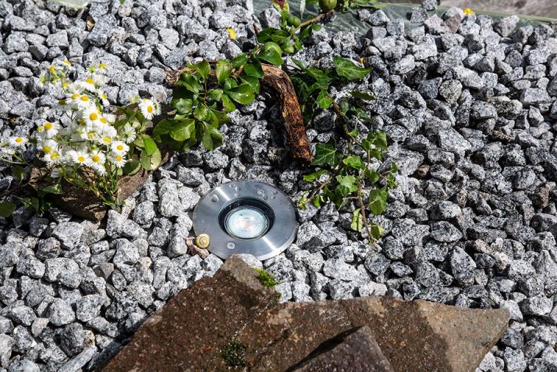 EVN Bodeneinbauleuchte rund schwenkbar EDS IP67 GU10  EinbauØ102