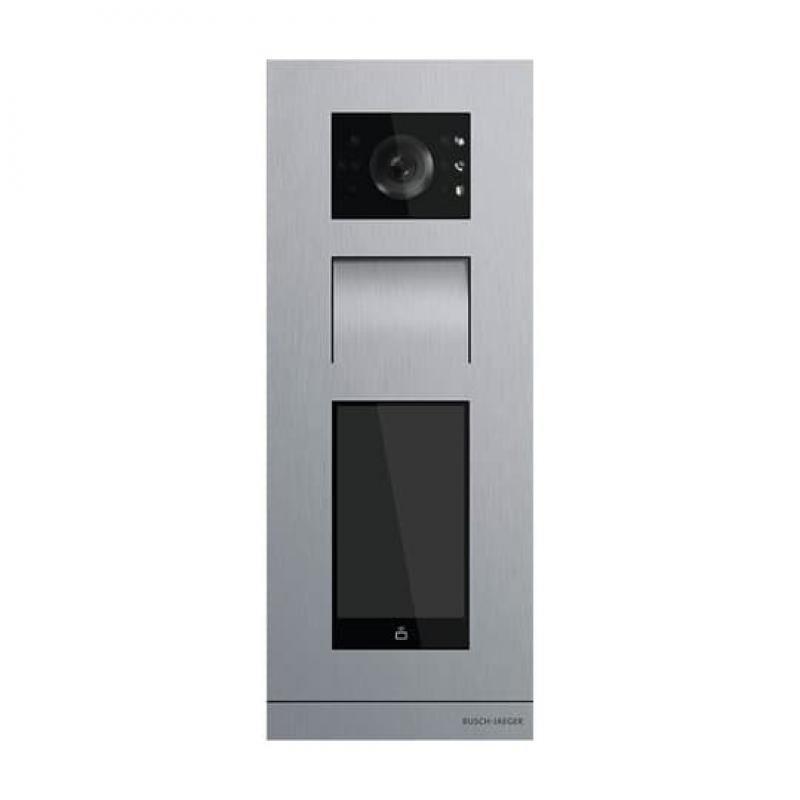 Busch-Jaeger Busch-Welcome IP Smart Video-Außenstation Touch 5 Zoll Edelstahl mit HD-Kamera, RFID-Leser und PoE