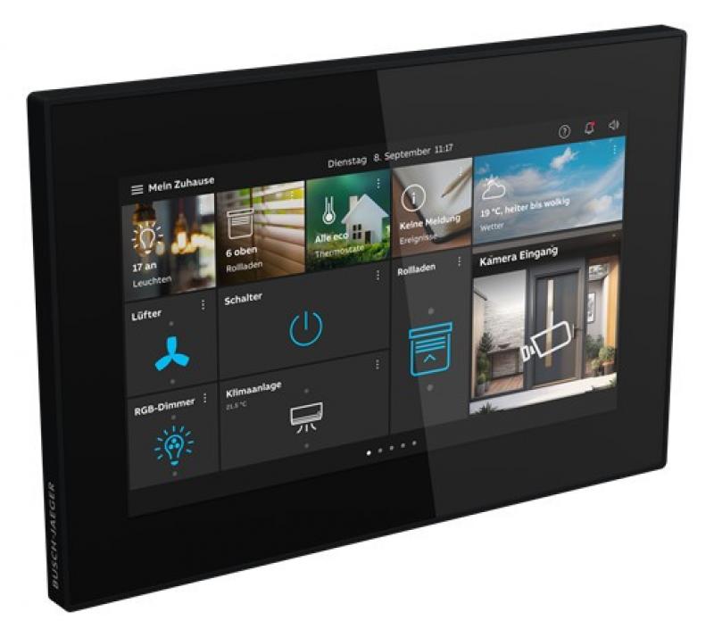 Busch-Jaeger Busch-OneTouch 7 M2249-2B-03 Smart Bedienpanel 7 Zoll LAN WLAN für Busch-Welcome und free@home schwarz 2TMA320050B0001