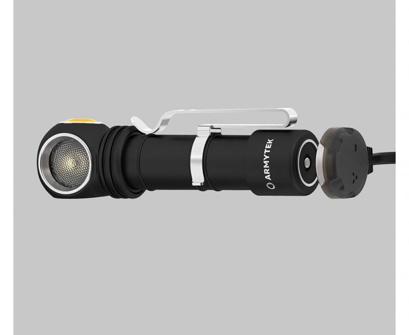 Armytek Wizard C2 Pro Magnet Taschen- und Stirnlampe mit Magnethalterung akkubetrieben warmweißes Licht
