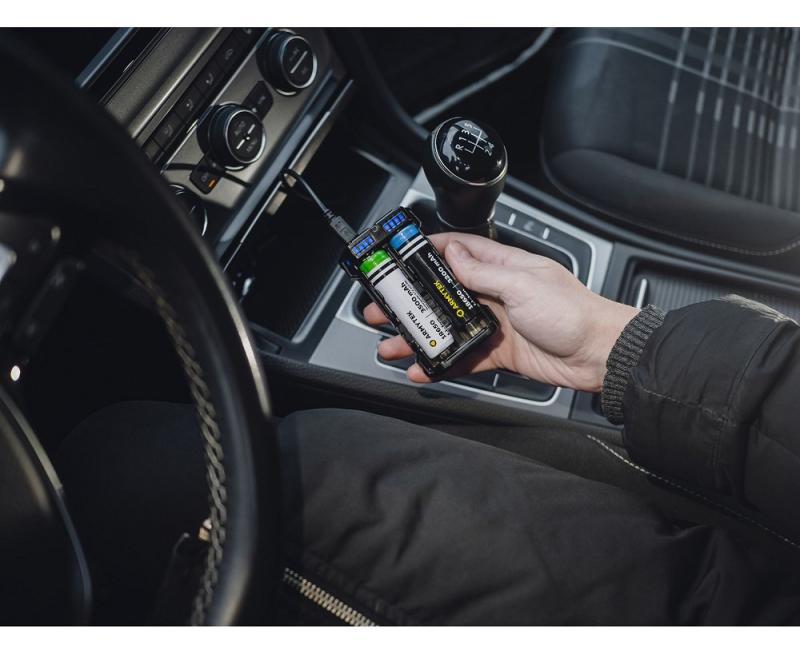 Armytek Handy C2 VE Ladegerät für 2 Akkus mit Powerbank-Funktion