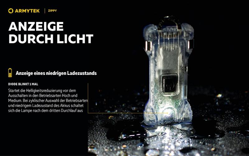 Armytek Zippy ES Mehrzweckleuchte (Grey Onyx) 3 in 1