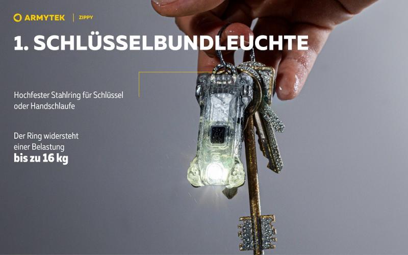 Armytek Zippy ES Mehrzweckleuchte (Yellow Amber) 3 in 1