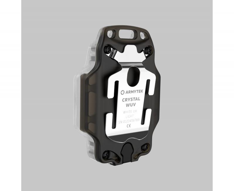 Armytek Crystal Grey WUV Multifunktionslampe Taschen- und Stirnlampe 6 in 1 mit weißem und rotem Licht Micro USB Aufladbarer