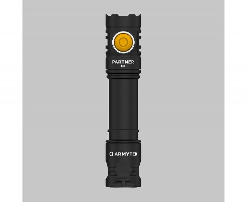 Armytek Partner C2 Magnet USB White Taschenlampe mit Magnethalterung akkubetrieben neutralweißes Licht