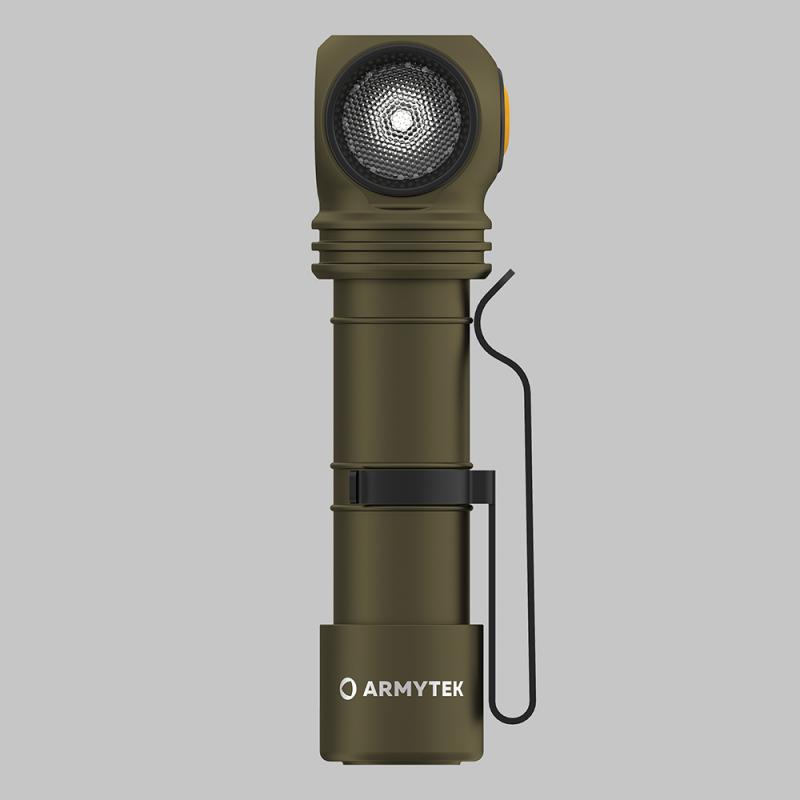 Armytek Wizard C2 Pro Magnet USB Olive Taschen- und Stirnlampe mit Magnethalterung akkubetrieben weißes Licht