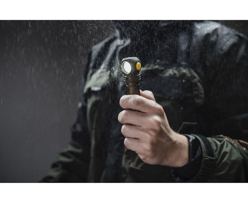 Armytek Wizard C2 Pro Magnet USB Olive Taschen- und Stirnlampe mit Magnethalterung akkubetrieben weißes Licht