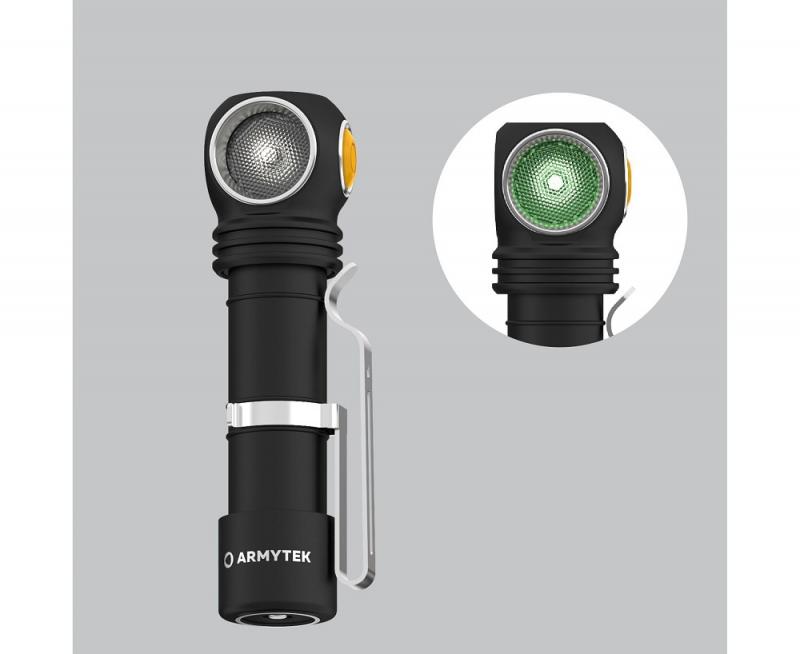 Armytek  Wizard C2 WG Warm LED Stirnlampe und Taschenlampe akkubetrieben Magnet USB Warmweißes Licht