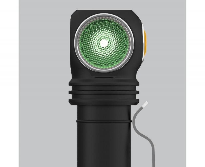 Armytek  Wizard C2 WG Warm LED Stirnlampe und Taschenlampe akkubetrieben Magnet USB neutralweißes und grünes Licht