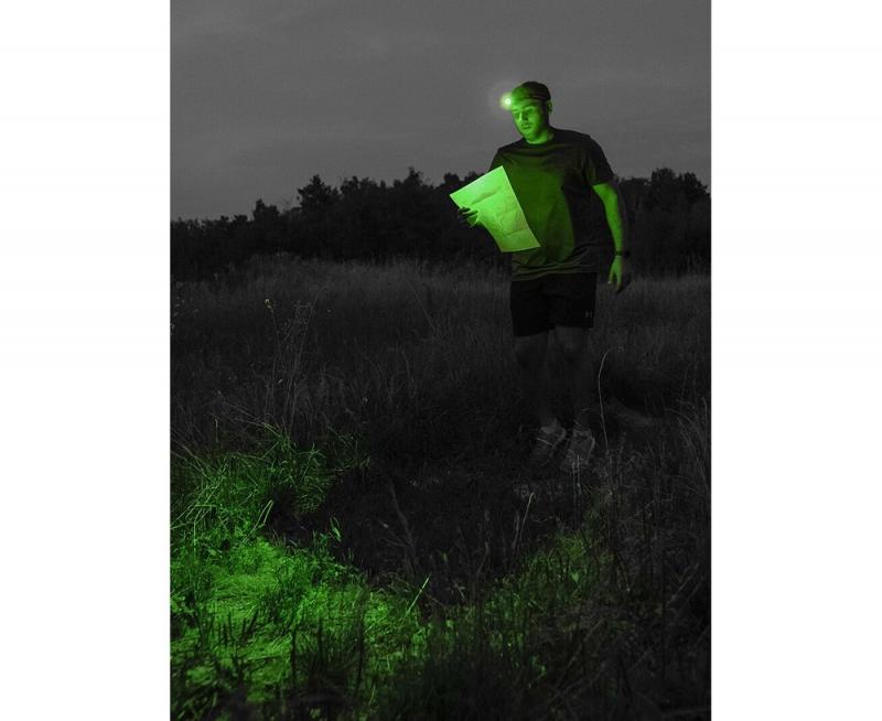 Armytek  Wizard C2 WG Warm LED Stirnlampe und Taschenlampe akkubetrieben Magnet USB neutralweißes und grünes Licht