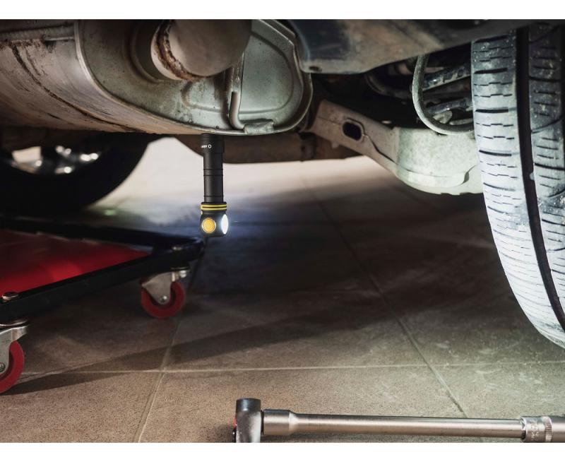 Armytek Elf C2 USB-C Taschen- und Stirnlampe mit Magnethalterung / Stirnhalterung akkubetrieben Warmes Licht