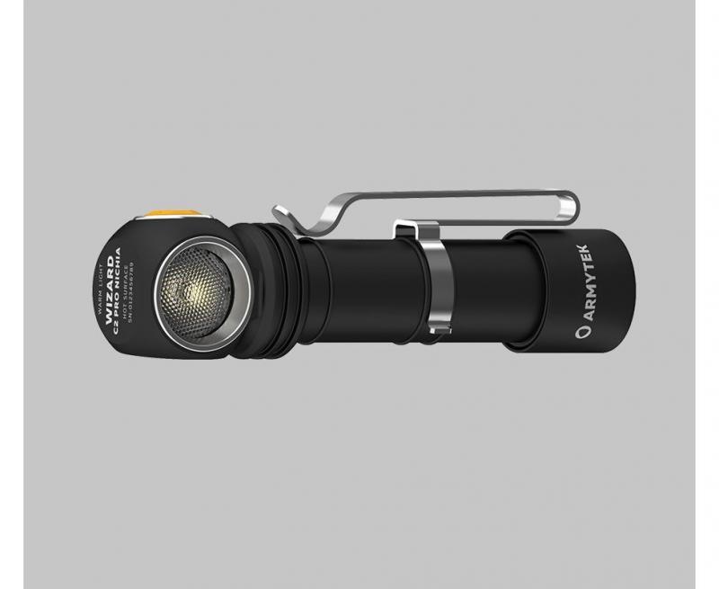 Armytek Wizard C2 Pro Nichia Magnet USB Stirnlampe und Taschenlampe akkubetrieben warmes licht