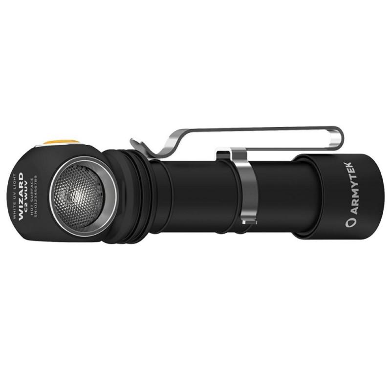 Armytek Wizard C2 WUV Magnet USB White PCB Stirnlampe und Taschenlampe akkubetrieben