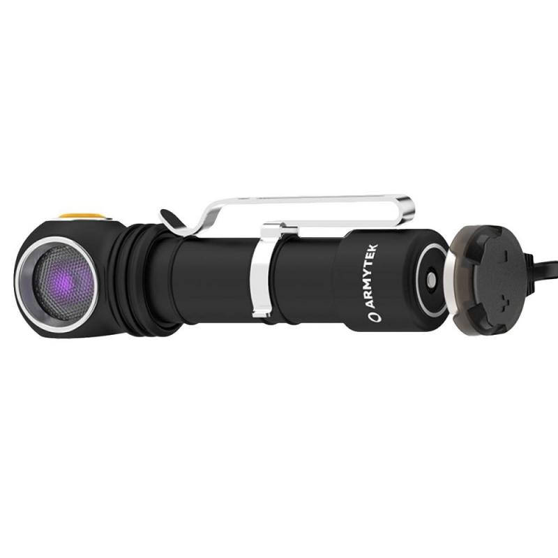 Armytek Wizard C2 WUV Magnet USB White PCB Stirnlampe und Taschenlampe akkubetrieben