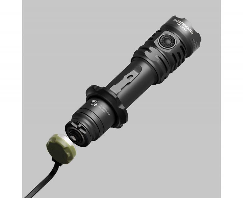 Armytek Dobermann Pro Max Magnet USB White Taschenlampe akkubetrieben, neutralweißes Licht