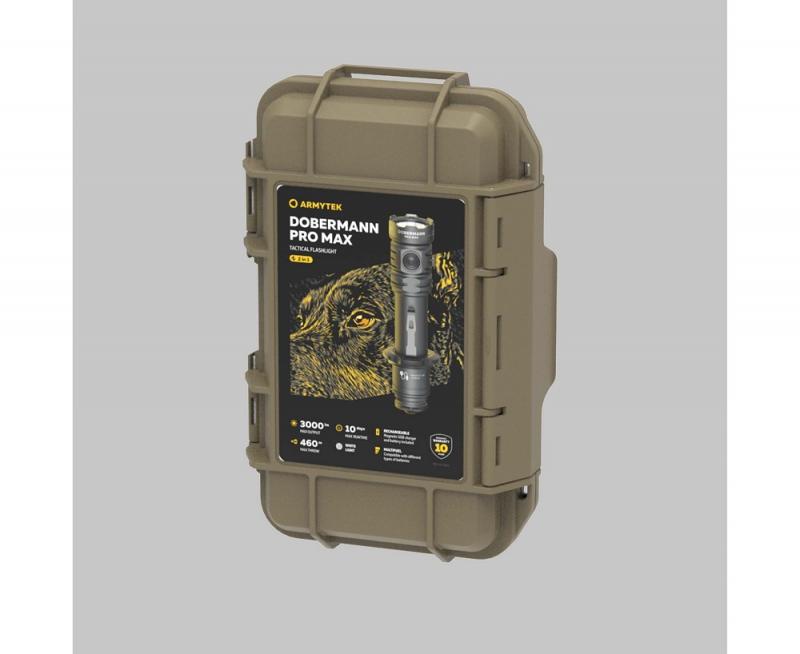 Armytek Dobermann Pro Max Magnet USB White Taschenlampe akkubetrieben, neutralweißes Licht