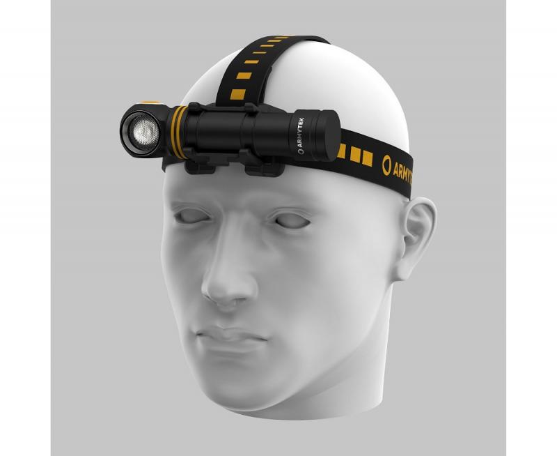 Armytek Elf C2 Max LR Taschen- und Stirnlampe mit Magnethalterung / Stirnhalterung akkubetrieben neutralweißes Licht