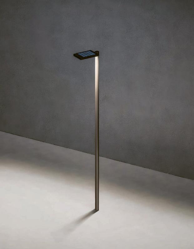 Sigor Klewe Link-Leuchtenkopf ohne Mast Akkusolarleuchte 5W 425lm IP65 3000K 8800mAh Ra80 anthrazit