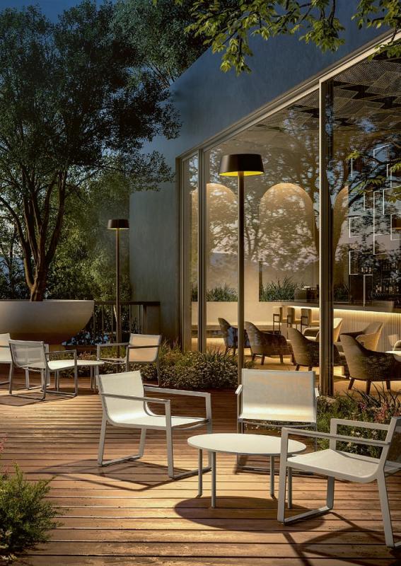 250cm Sigor Klewe Sundress Akku-Solarleuchte 4,4W 427lm IP65 3000K 8800mAh Ra80 anthrazit