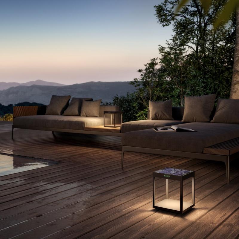 Sigor Klewe Radia Ground Akku-Solarleuchte 245mm 3W 235lm 3000K 4400mAh Ra80 graphitgrau