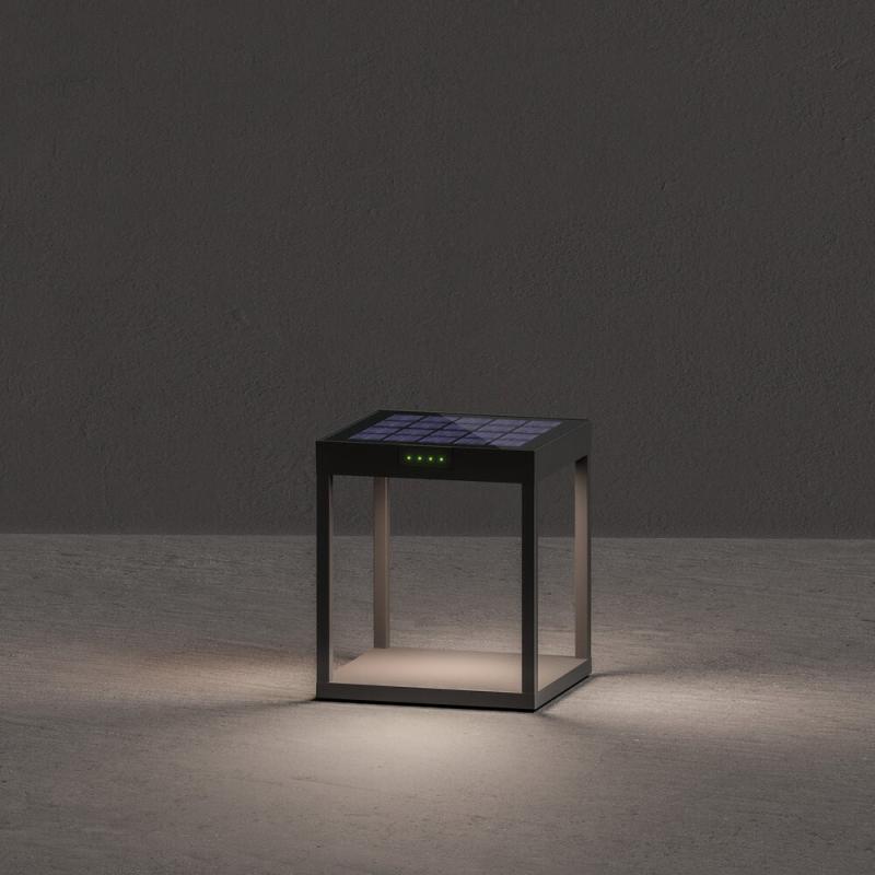 Sigor Klewe Radia Ground Akku-Solarleuchte 245mm 3W 235lm 3000K 4400mAh Ra80 graphitgrau