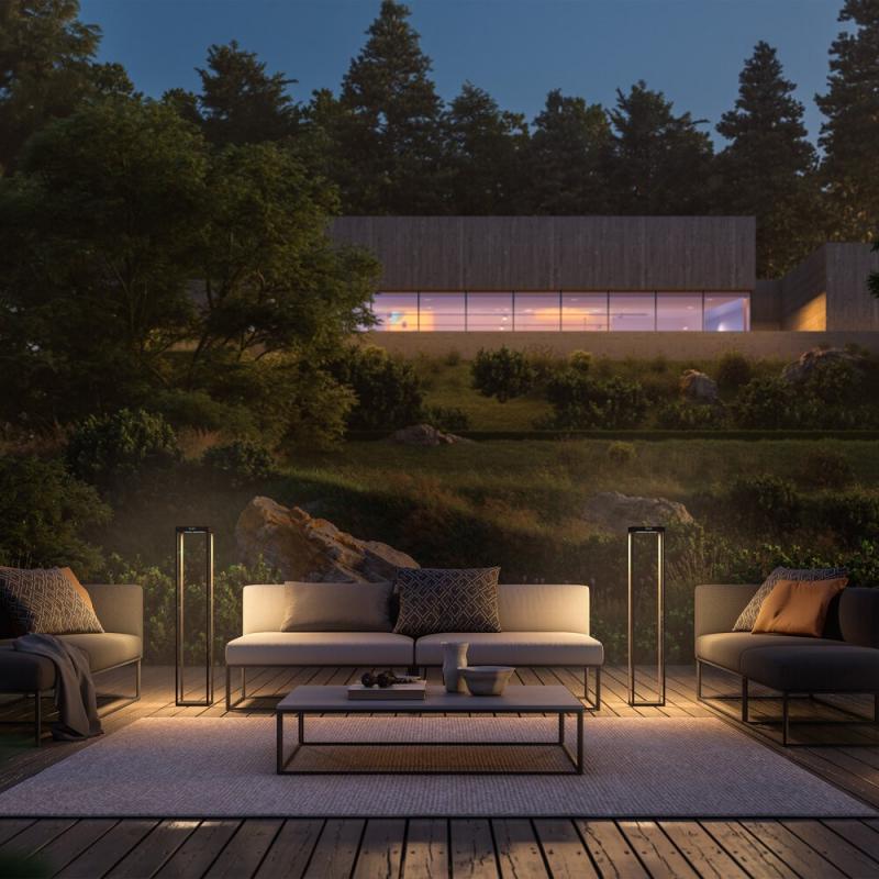 Sigor Klewe Radia Mega Akku-Solarleuchte 1100mm 3W 235lm IP65 3000K 4400mAh Ra80 graphitgrau