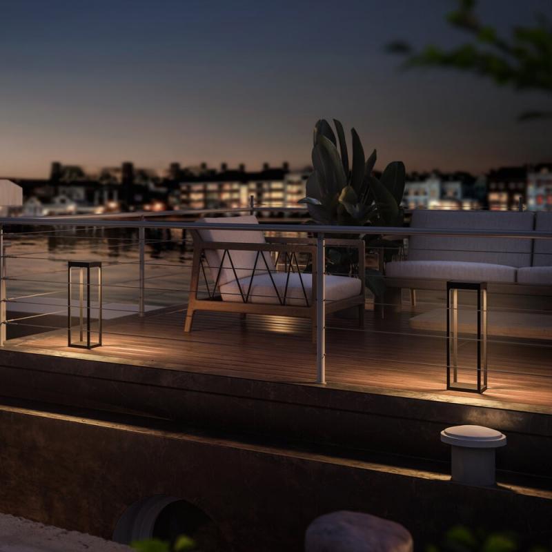 Sigor Klewe Radia Maxi Akku-Solarleuchte 500mm 3W 173lm IP65 3000K 2200mAh Ra80 anthrazit