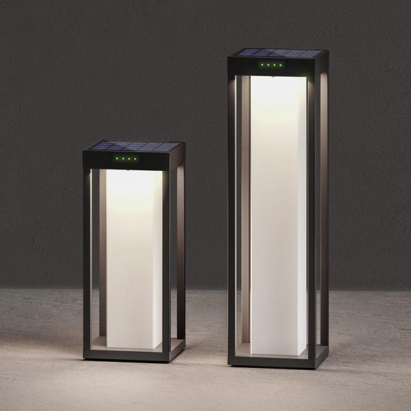 Sigor Klewe Radia Mini Moon Akku-Solarleuchte 350mm 2,2W 152lm IP65 3000K 2200mAh Ra80 anthrazit