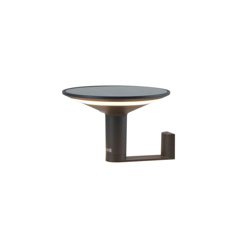 Sigor Klewe Keope Wall Akku-Solarleuchte 135mm 3W 231lm IP65 3000K 4400mAh Ra80 graphitgrau