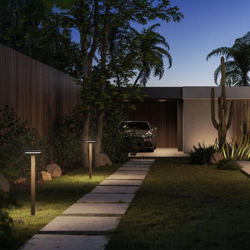 Sigor Klewe Keope Akku-Solarleuchte 450mm 3W 236lm IP65 3000K 4400mAh Ra80 graphitgrau