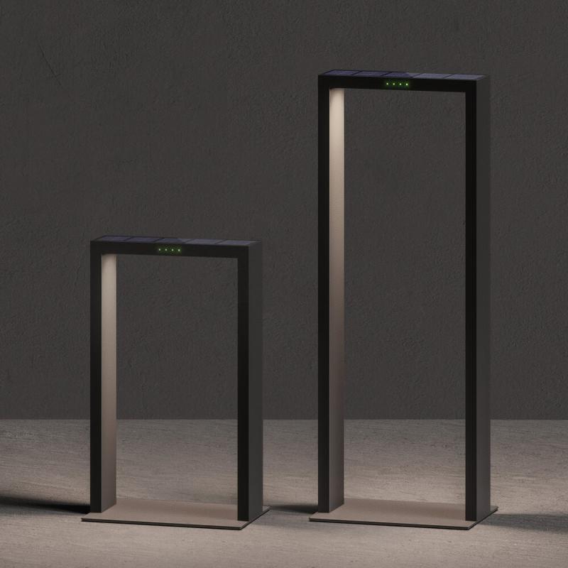 Sigor Klewe Axis Mini Akku-Solarleuchte 400mm 2,5W 170lm IP65 3000K 3000mAh Ra80 graphitgrau