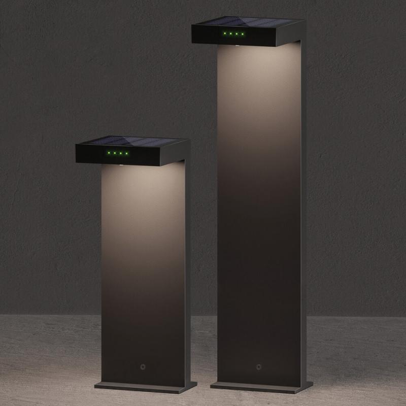 Sigor Klewe Ala Ground Maxi Akku-Solarleuchte 650mm 2,2W 165lm IP65 3000K 2200mAh Ra80 graphitgrau