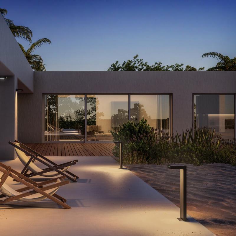 Sigor Klewe Ala Ground Maxi Akku-Solarleuchte 650mm 2,2W 165lm IP65 3000K 2200mAh Ra80 graphitgrau