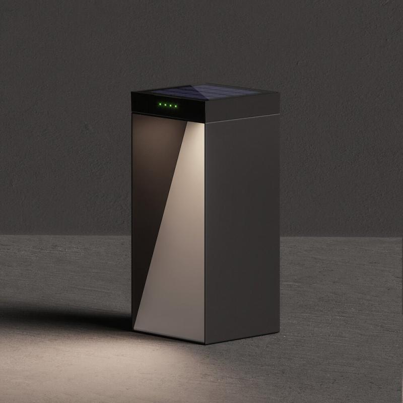 Sigor Klewe Milio Full Akku-Solarleuchte 350mm 2,2W 114lm IP65 3000K 2200mAh Ra80 graphitgrau 120 °