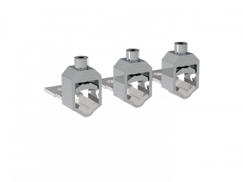 ABB VC-ZLBM/ZHBM123 V-Klemmensatz (für M12 Ausführung) Kabelquerschnitt 16-300 mm² VPE 3 für Al/Cu