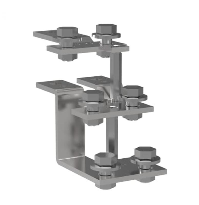 ABB CL-ZLBM/ZHBM123-SWBD ZHBM/ZLBM123 Doppelanschluss für Kabelschuh 2x240 mm² VPE 3, für Al/Cu