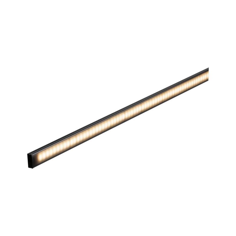 Paulmann 70522 Base Profil mit schwarzem Diffusor 1m schwarz eloxiert/schwarz Alu/Kunststoff