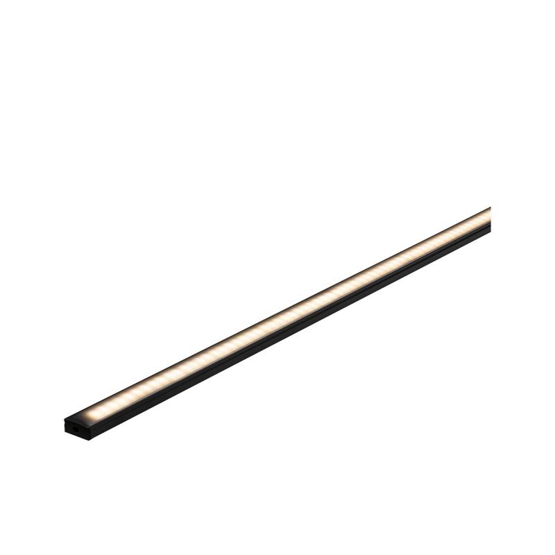 Paulmann 70522 Base Profil mit schwarzem Diffusor 1m schwarz eloxiert/schwarz Alu/Kunststoff