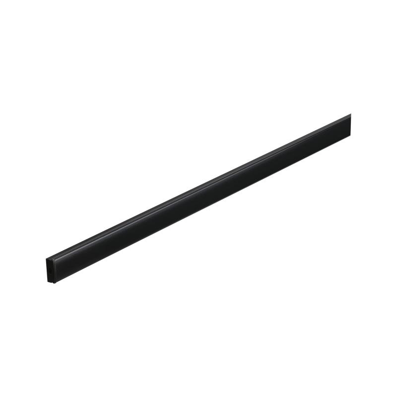 Paulmann 70522 Base Profil mit schwarzem Diffusor 1m schwarz eloxiert/schwarz Alu/Kunststoff