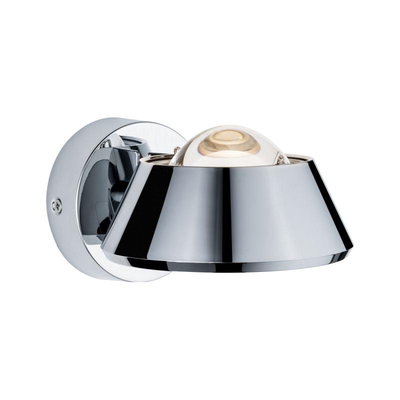 Regenbogen up&down LED Wandleuchte Sabik dimmbar Spritzwasserschutz Chrom Paulmann 70947