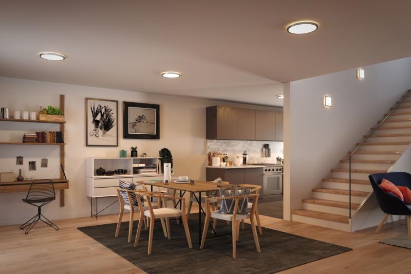 Paulmann 70990 Decken Panel Atria Shine 19cm chrom warmweiß