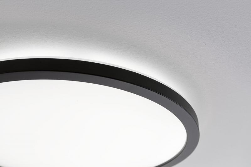 Paulmann 71013 LED Panel 3-Stufen-dimmbar Atria Shine Backlight modern rund 420mm neutralweiß Schwarz dimmbar