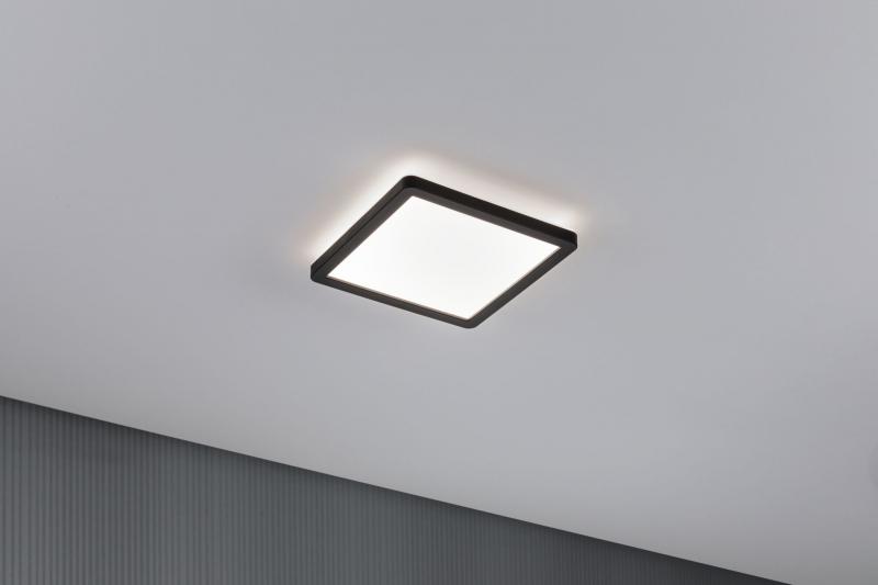 Paulmann 71014 LED Panel Atria Shine Backlight eckig 190x190mm modern neutralweiß Schwarz