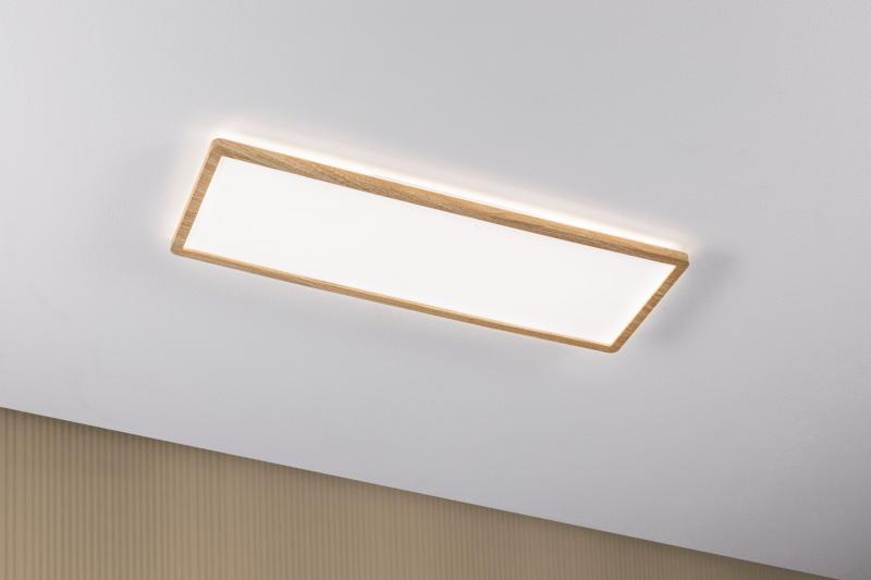 Paulmann 71036 LED Panel Atria Shine Backlight IP44 eckig 580x200mm 22W 2300lm 4000K Holzoptik