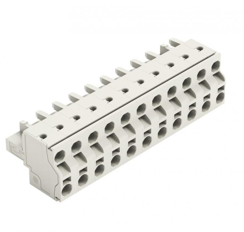 WAGO 721-2211/026-000 2-Leiter-Federleiste 11-polig 2,5 mm² Push-in CAGE CLAMP