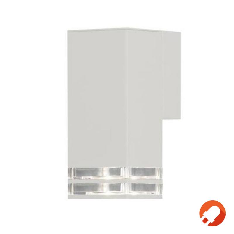 Konstsmide 411-250 Antares Wandleuchte weiß lackiertes Aluminium, klares Acrylglas
